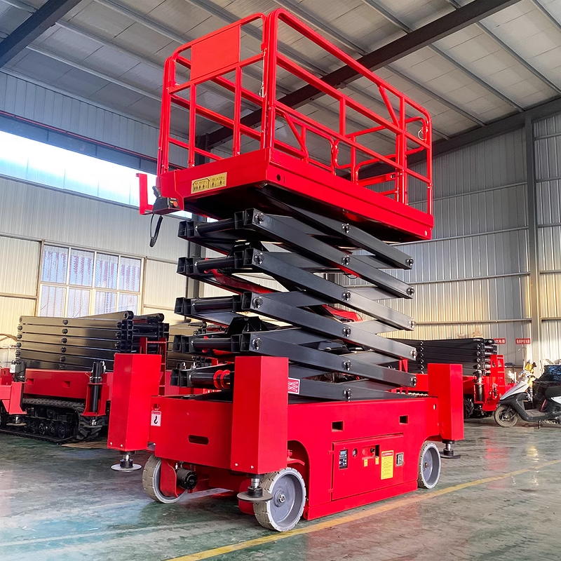 Electric Scissor Lift Factory - OEM Automatic Walking 6-14m Self-propelled