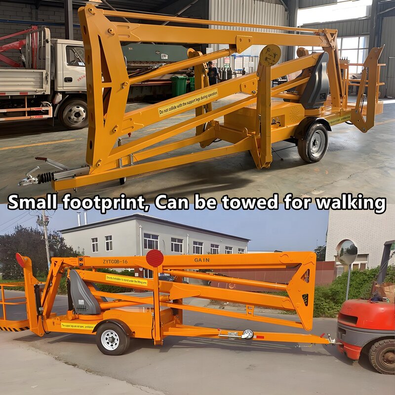 Trailer Boom Lift Manufacturer - OEM 18m Tow Behind Telescopic Spider