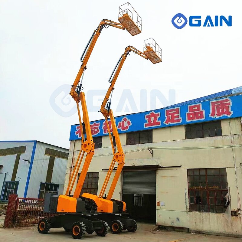 Curved Arm Lift Factory - OEM 16M Hydraulic Mobile Electric Self Articulated