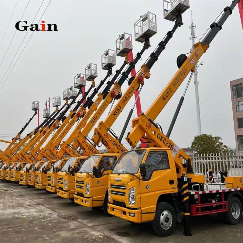 Aerial Work Vehicle Factory - OEM Diesel New Type Bucket Truck Crane