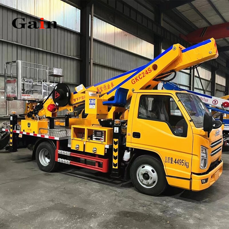 Aerial Work Vehicle Factory - OEM Diesel New Type Bucket Truck Crane
