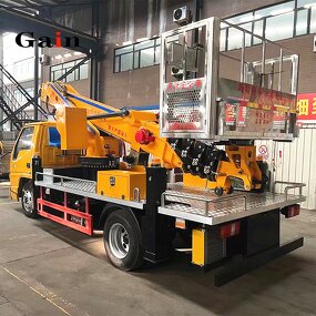 Aerial Work Vehicle Factory - OEM Diesel New Type Bucket Truck Crane