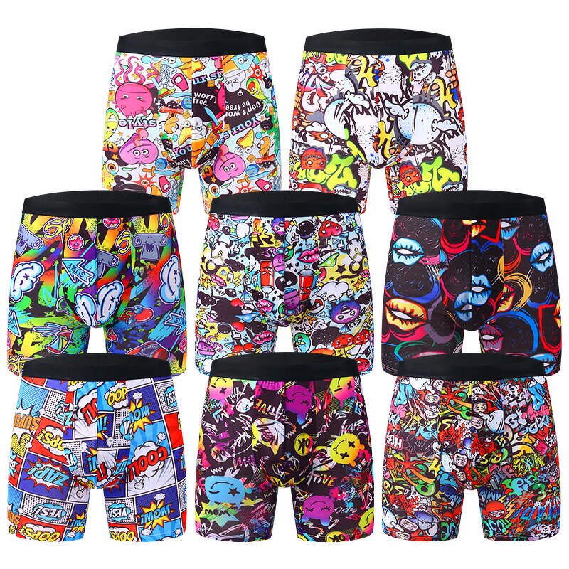 Boxer Briefs Factory - OEM/ODM Custom Printed Long Anti Chafing Sports
