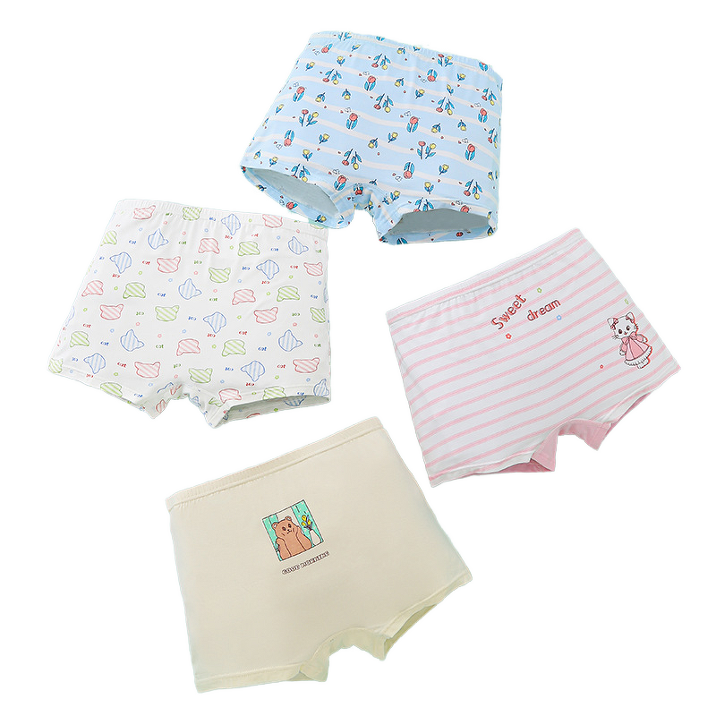 Girls Panties Factory - OEM/ODM Thin Modal Pink Cute Baby Breathable