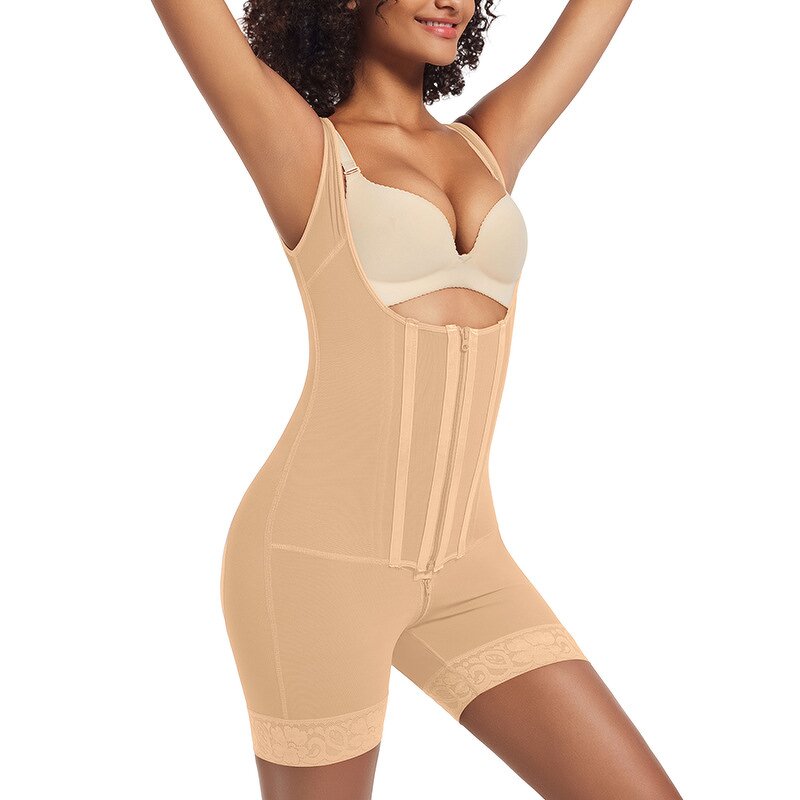 Shapewear Bodysuit Factory - OEM/ODM Zipper Thin Waist Elasticity Lift