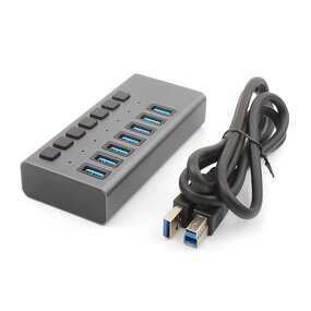 USB Hub Manufacturer - OEM 7 Ports 3.0 5Gbps Extension Docking LED