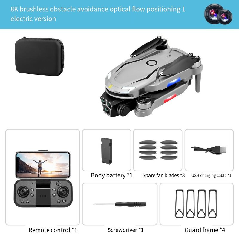 Beginner Drone Factory - OEM V888 Plastic Brushless 480P HD Foldable