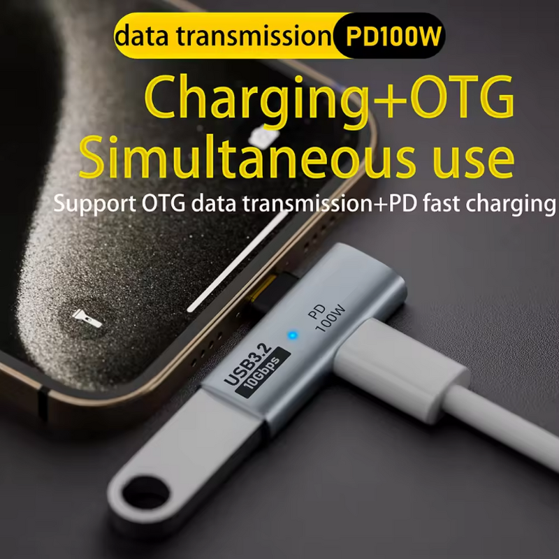 USB C Adapter Manufacturer - OEM OTG One in Two PD100W 10Gbps Fast Charging
