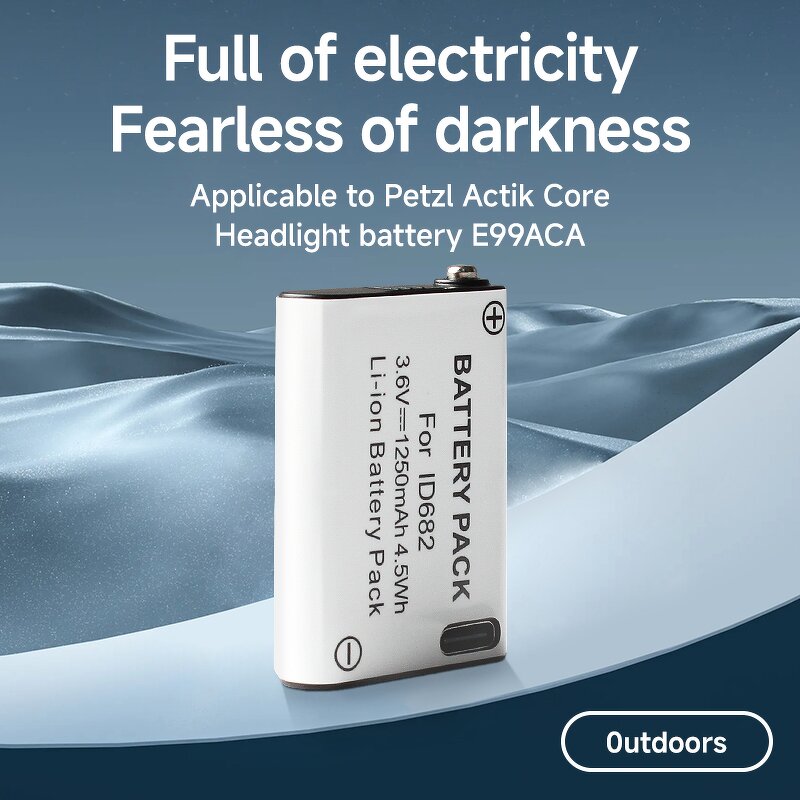 Headlamp Battery Factory - OEM Petzl E99ACA Type-C 1250mAh ACTIK Compatible