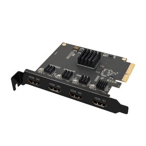 Streaming Capture Card Factory - OEM Pcie 4u SDK Vmix 4 Channels Radio