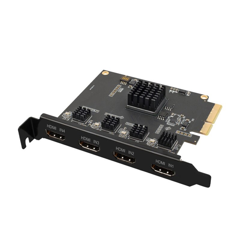 Streaming Capture Card Factory - OEM Pcie 4u SDK Vmix 4 Channels Radio