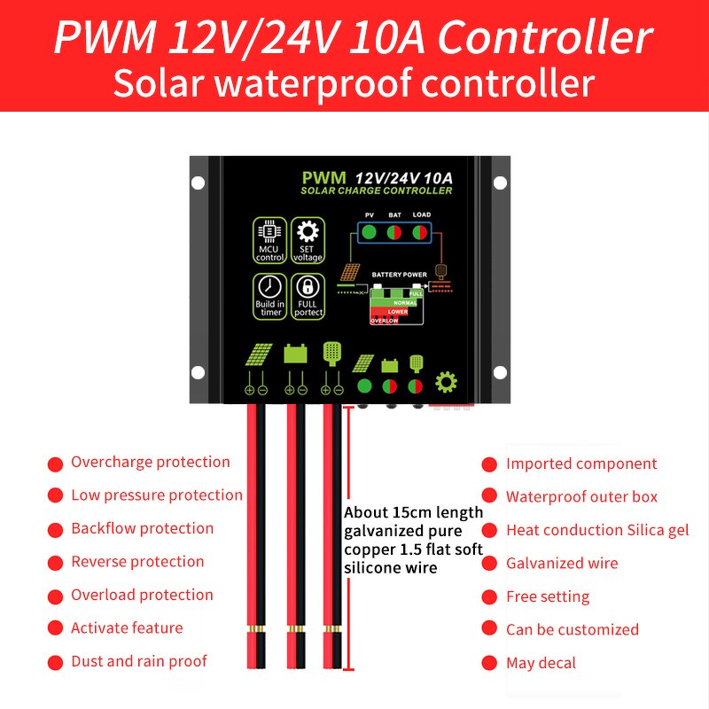 Lighting Controller Factory - OEM 10A PWM Timing 12/24V