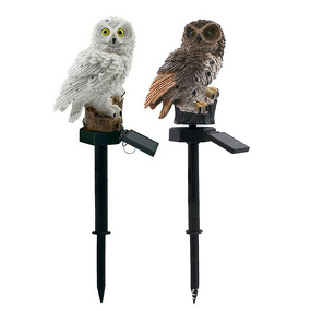 Solar Lawn Light Factory - OEM Owl Decorative Resin LED Stake