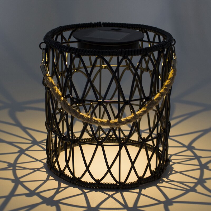 Solar Garden Light Manufacturer - OEM Woven Bamboo Atmosphere Projection