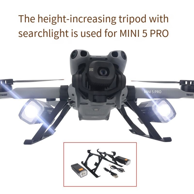 Drone Extension Pole Factory - OEM for DJI Mini 5 Pro Dual-Head Spotlight