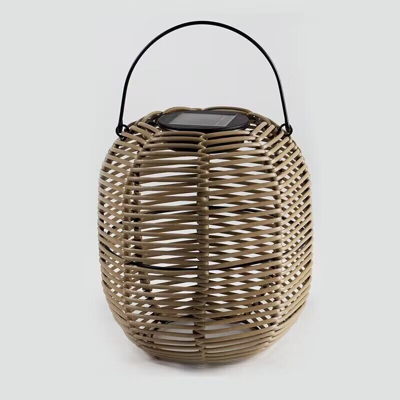 Solar Lantern Factory - OEM Rattan Outdoor Bamboo Retro Hollow