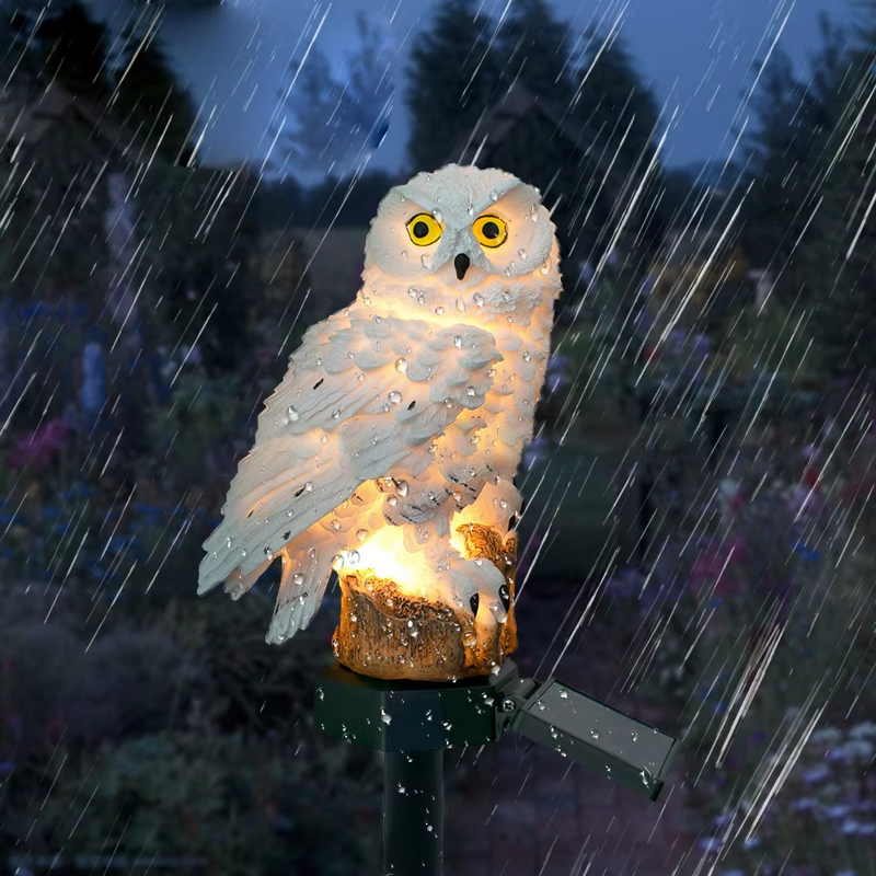 Solar Lawn Light Factory - OEM Owl Decorative Resin LED Stake