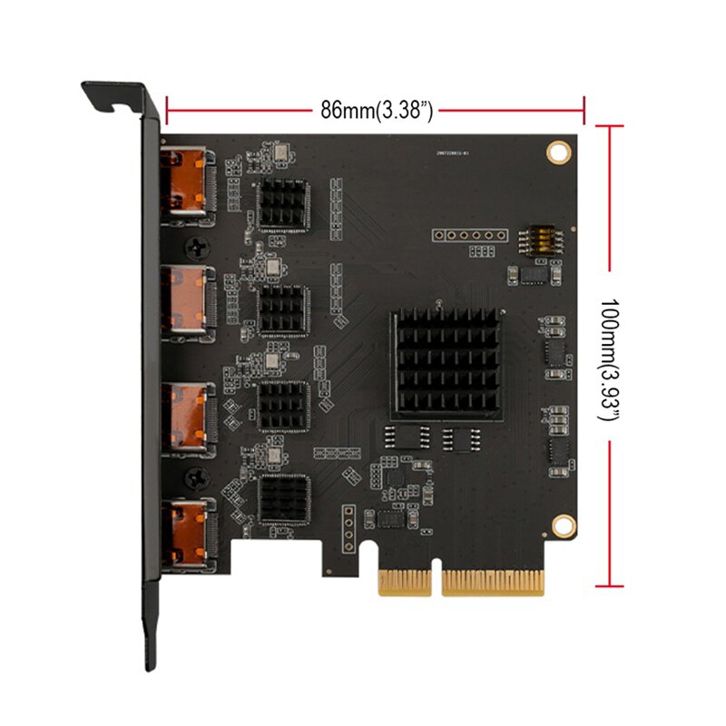Streaming Capture Card Factory - OEM Pcie 4u SDK Vmix 4 Channels Radio