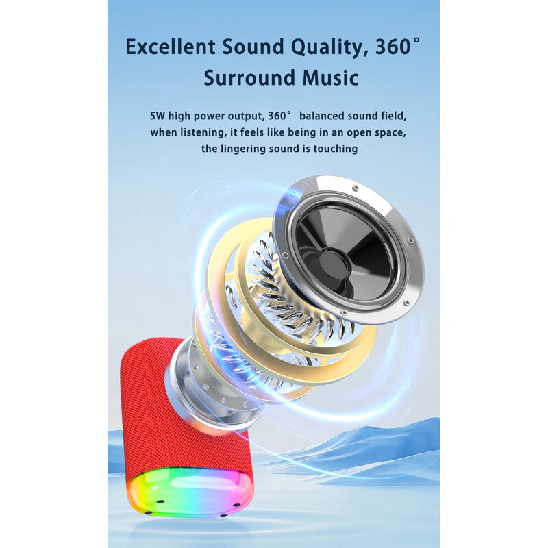 Small Portable Speaker Factory - New G1 Waterproof BT Outdoor Sports Subwoofer