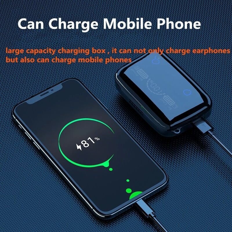 Bluetooth Earphone Factory - M19 TWS Mic Flashlight True Phone 5.1 Wireless