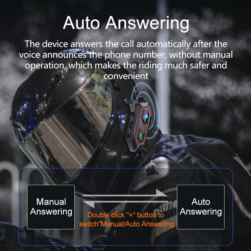 Motorcycle Helmet Headset Factory - 2025 Hot Sale Intercom Wireless Waterproof