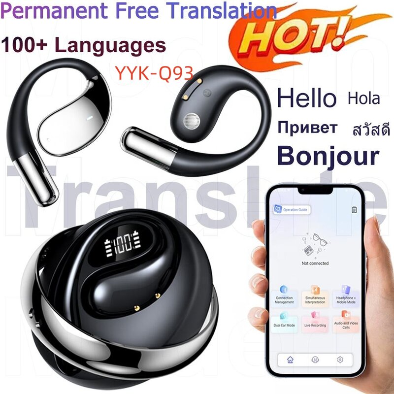 AI Translator Earbuds Factory - OEM/ODM Two-Way Translator Smart Screen Travel