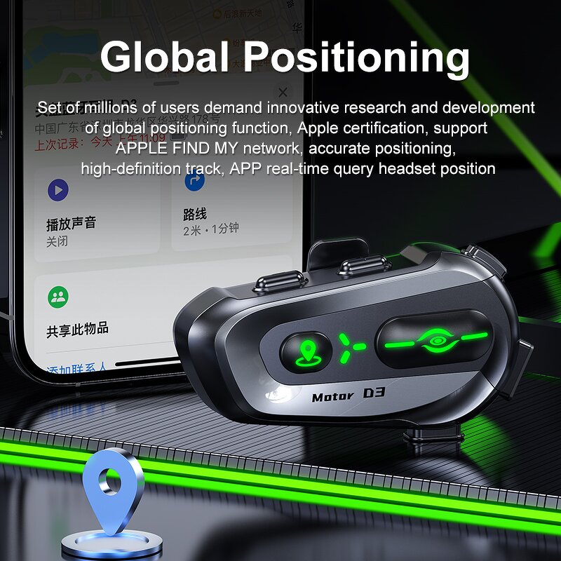 Waterproof Headphone Intercom Factory - 2025 New Offline Positioning Voice D3