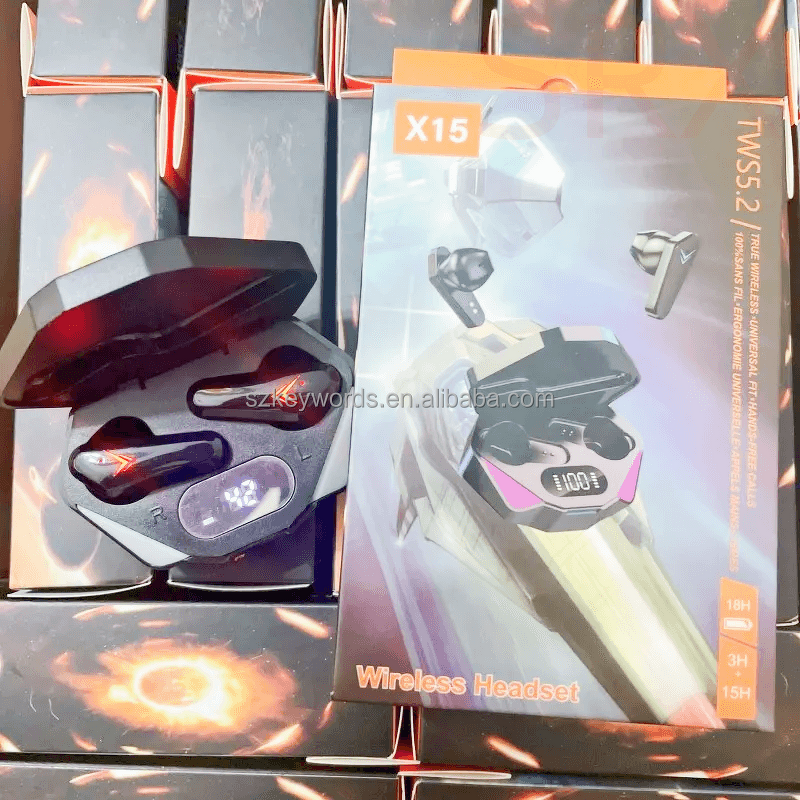 Waterproof Gaming Earbuds Factory - X15 Pro TWS Bluetooth Gaming Audifonos