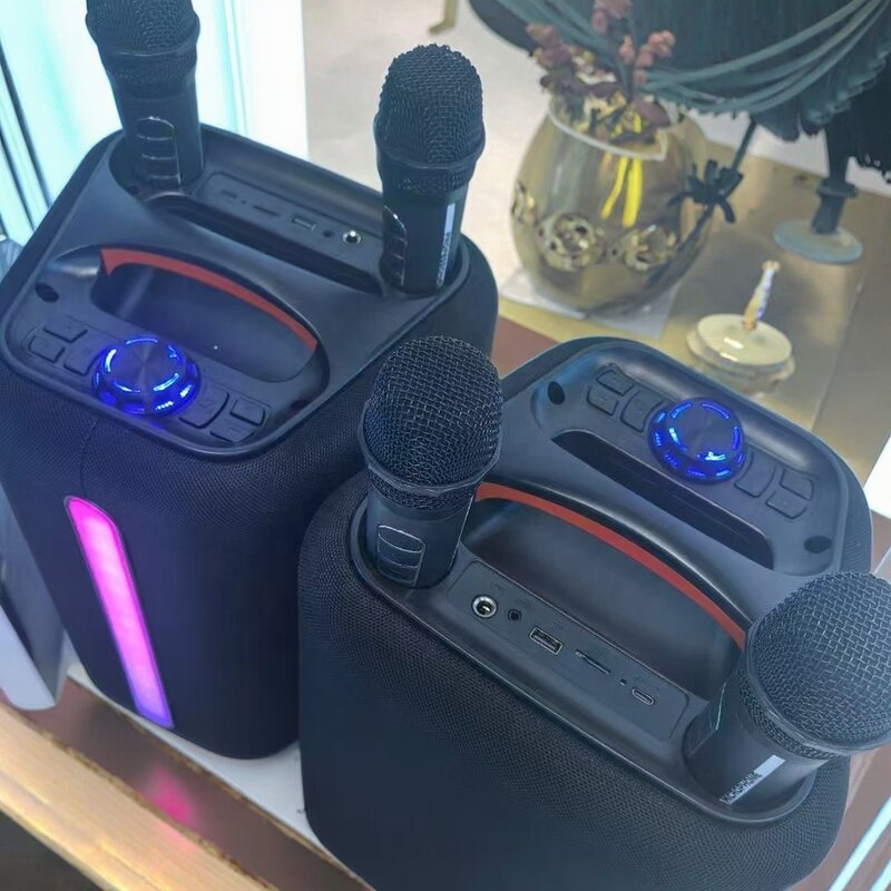 Portable Outdoor Speaker Factory - OEM 6.5inch Wireless 2 Mic Karaoke DJ