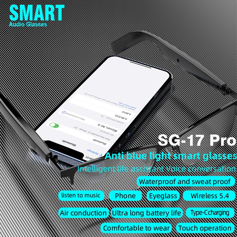 Smart Glasses Factory - SG 17 Pro Waterproof BT Call Music Wireless Cycling