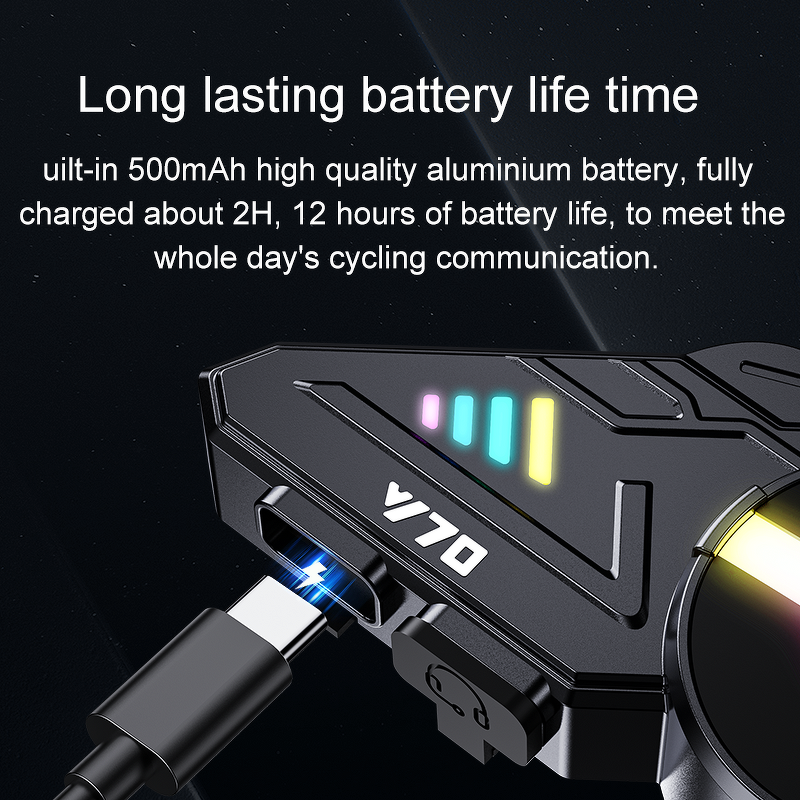 Motorcycle Helmet Headset Factory - Y70 Color Lighting Voice Assistant Wireless