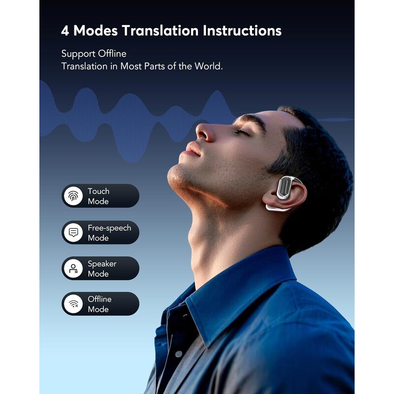 AI Translation Earbuds Factory - OEM/ODM Two-Way Translator HD Sound LED