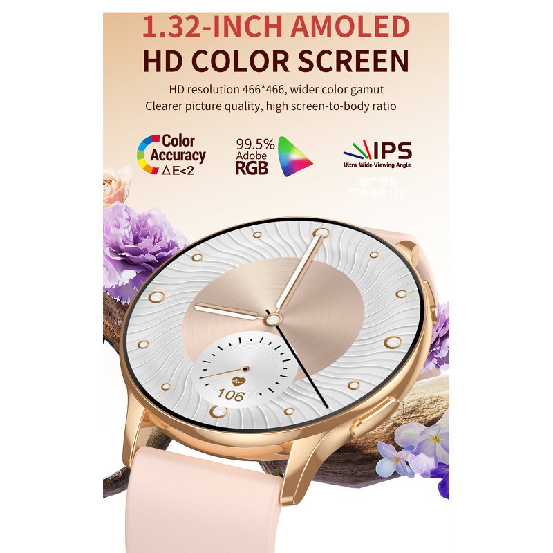 Smart Watch Factory - CY29 1.32inch Full Circle BT Calling Heart Rate