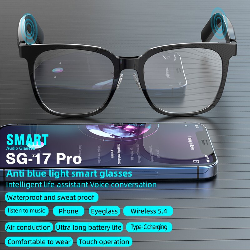 Smart Glasses Factory - SG 17 Pro Waterproof BT Call Music Wireless Cycling