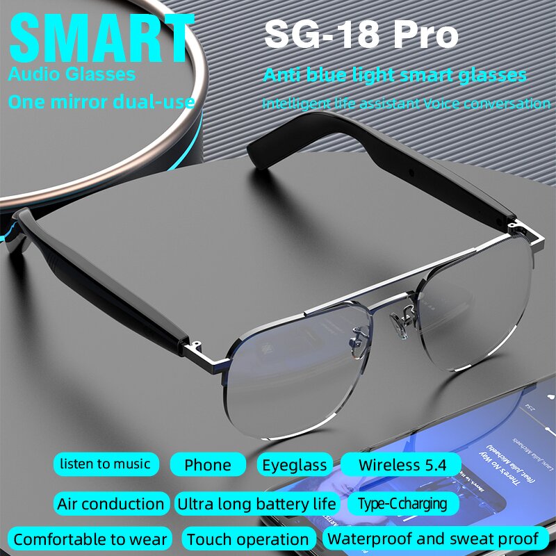 Sports Smart Glasses Factory - SG 15 Pro Waterproof BT Call Music Wireless