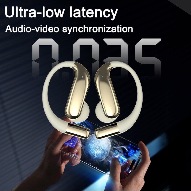 AI Translator Earbuds Factory - Hot Sale Open Ear LED Touch Screen