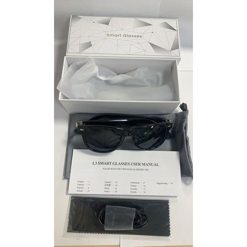 Smart Glasses Factory - L3 AI Language Translation Voice Assistant Magnetic