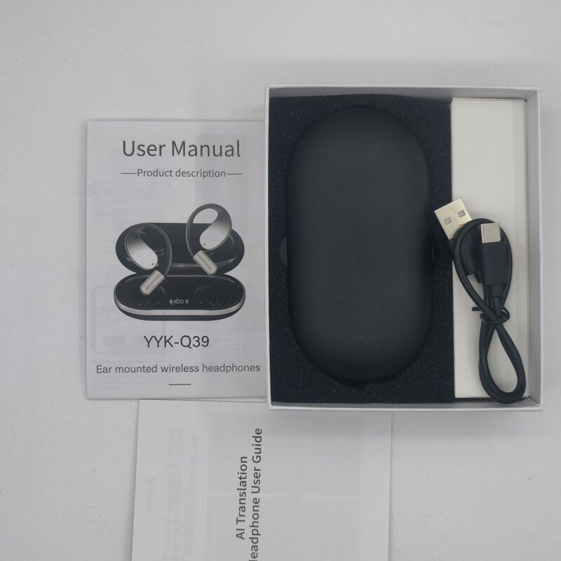 AI Sports Earphones Factory - OEM/ODM Two-Way Translator HD Sound Smart Screen