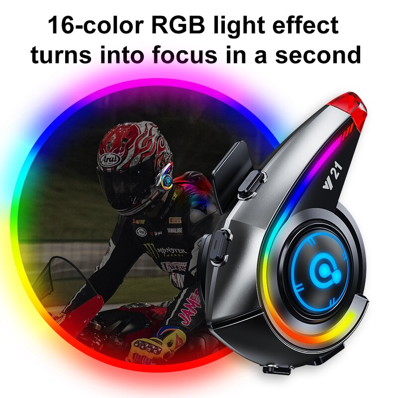 Motorcycle Helmet Headset Factory - Y21 High Quality Color Lighting Effect