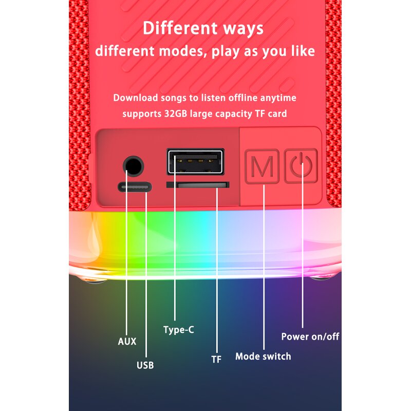 Small Portable Speaker Factory - New G1 Waterproof BT Outdoor Sports Subwoofer