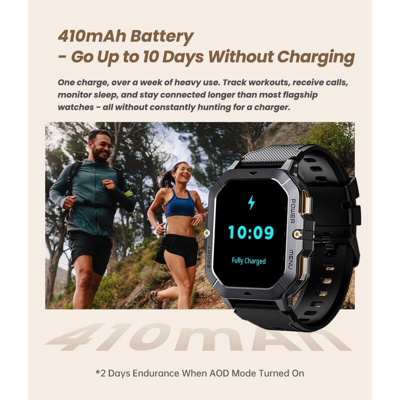 Smart Watch Factory - OEM C28 Outdoor Waterproof Silicone Gel Band Call