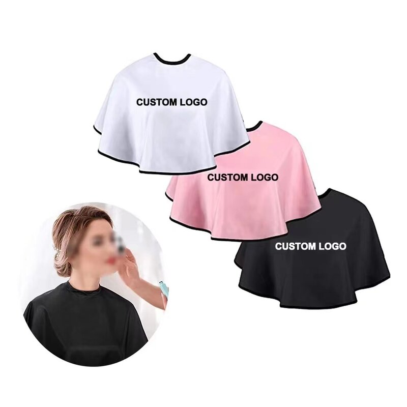Stylist Cape Manufacturer - OEM Short Cloth Custom Logo Makeup Dyeing
