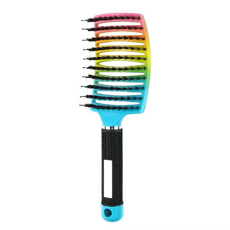 Hairbrush Manufacturer - OEM Women Scalp Massage Bristle Nylon Detangle