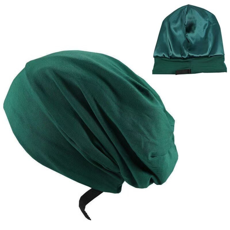 Sleep Cap Manufacturer - OEM Satin Silk Lined Soft Chemo Slouch Bonnet