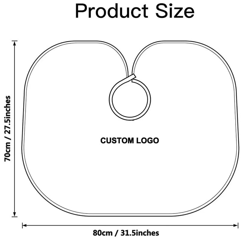 Stylist Cape Manufacturer - OEM Short Cloth Custom Logo Makeup Dyeing