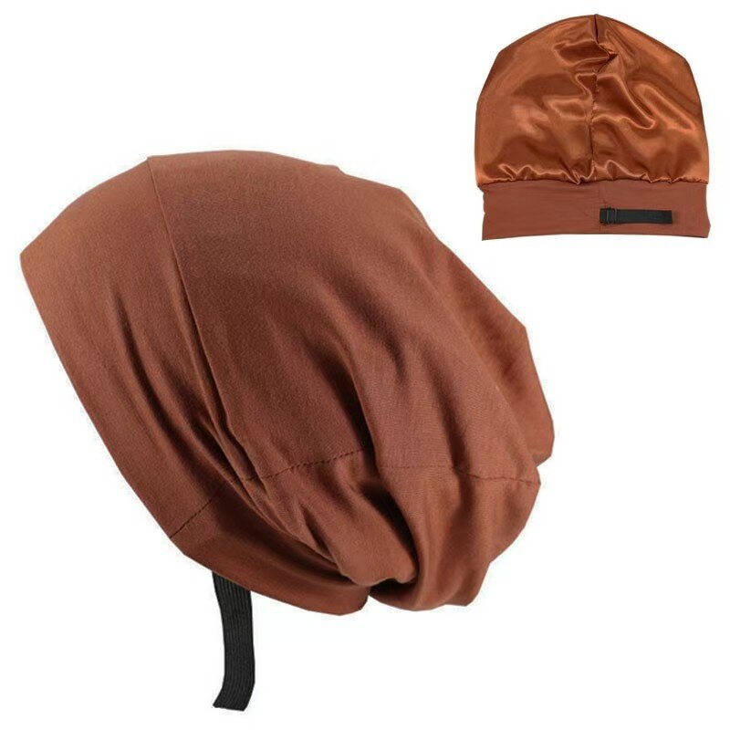 Sleep Cap Manufacturer - OEM Satin Silk Lined Soft Chemo Slouch Bonnet