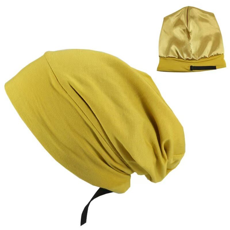 Sleep Cap Manufacturer - OEM Satin Silk Lined Soft Chemo Slouch Bonnet
