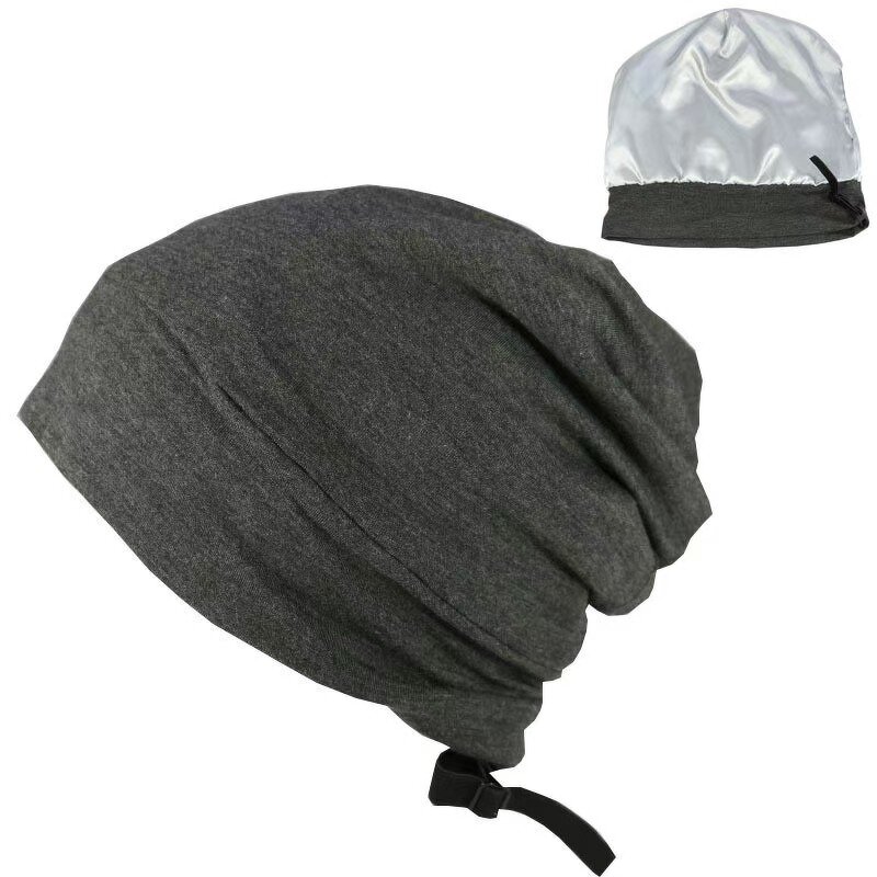 Sleep Cap Manufacturer - OEM Satin Silk Lined Soft Chemo Slouch Bonnet