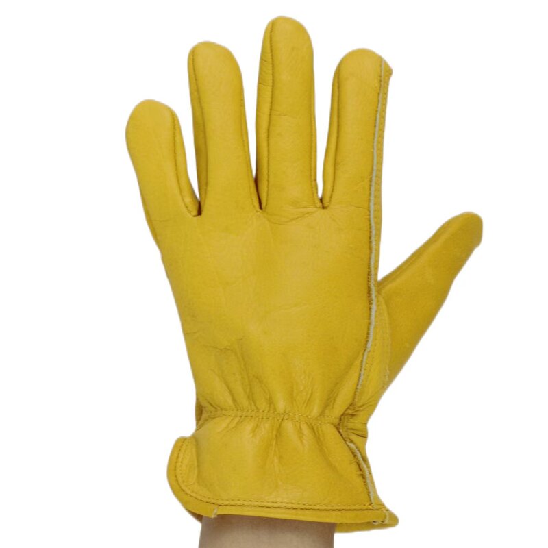 Safety Gloves Manufacturer - OEM OEM Yellow Men's Sheepskin Leather Working