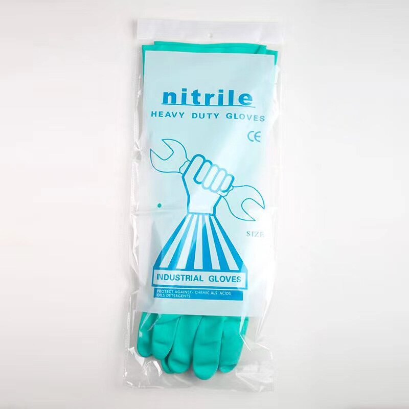 Rubber Mittens Factory - OEM Durable Waterproof Acid Alkali Industry Safety